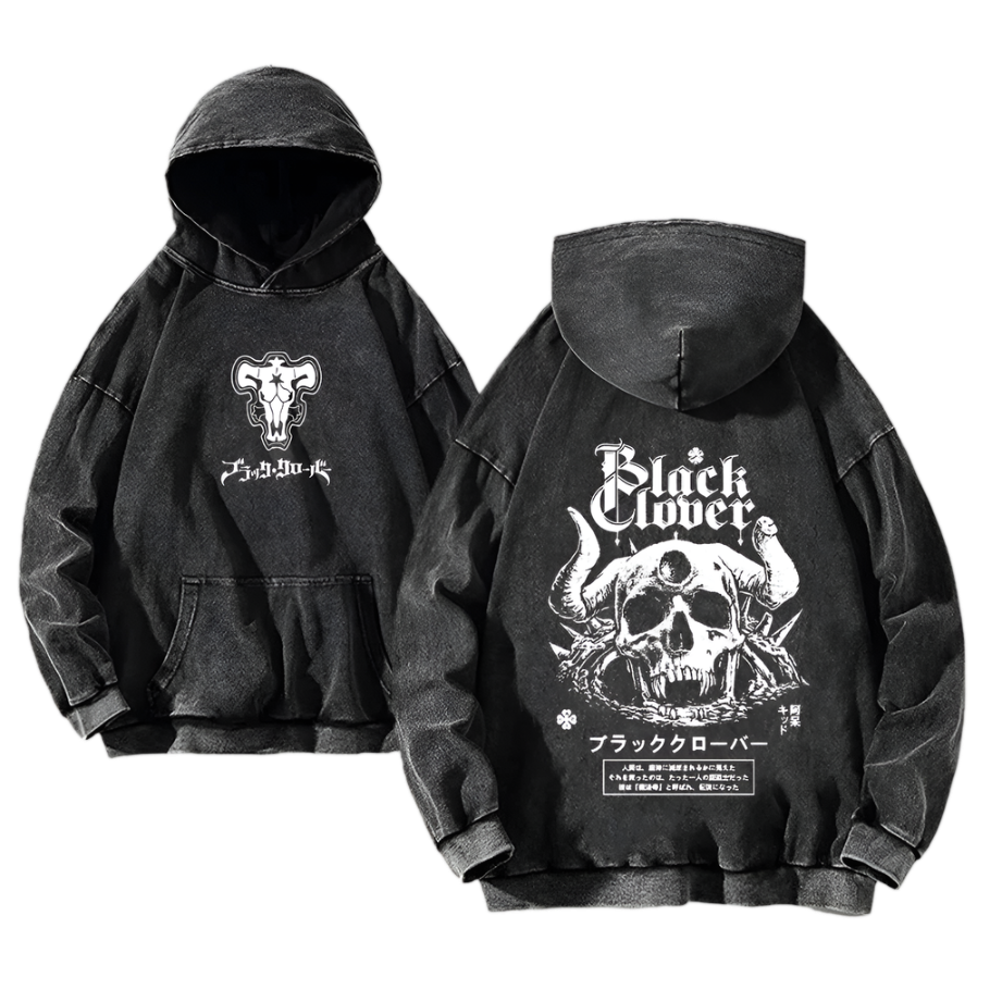 Black Clover Vintage Hoodies