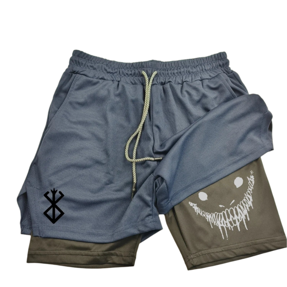 Berserk Brand Of Sacrifice 2 in 1 Gym Shorts