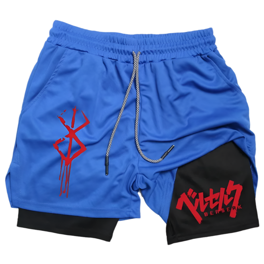 Berserk 2 in 1 Gym Shorts