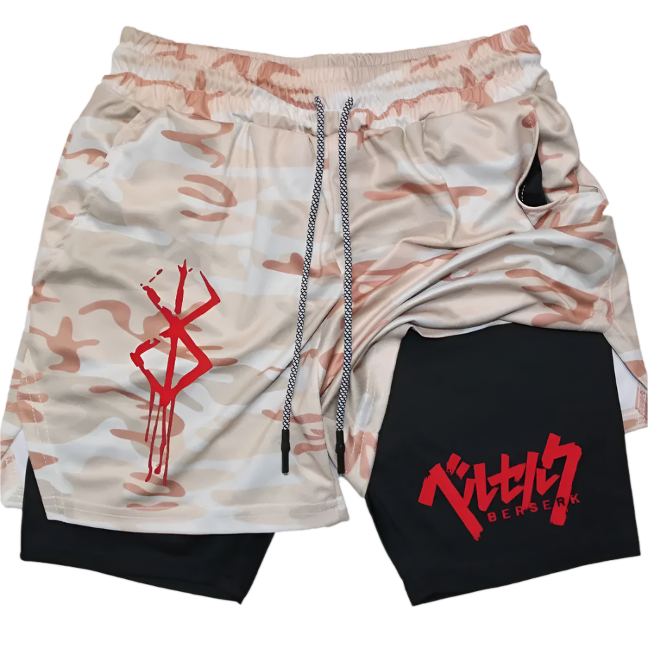 Berserk 2 in 1 Gym Shorts