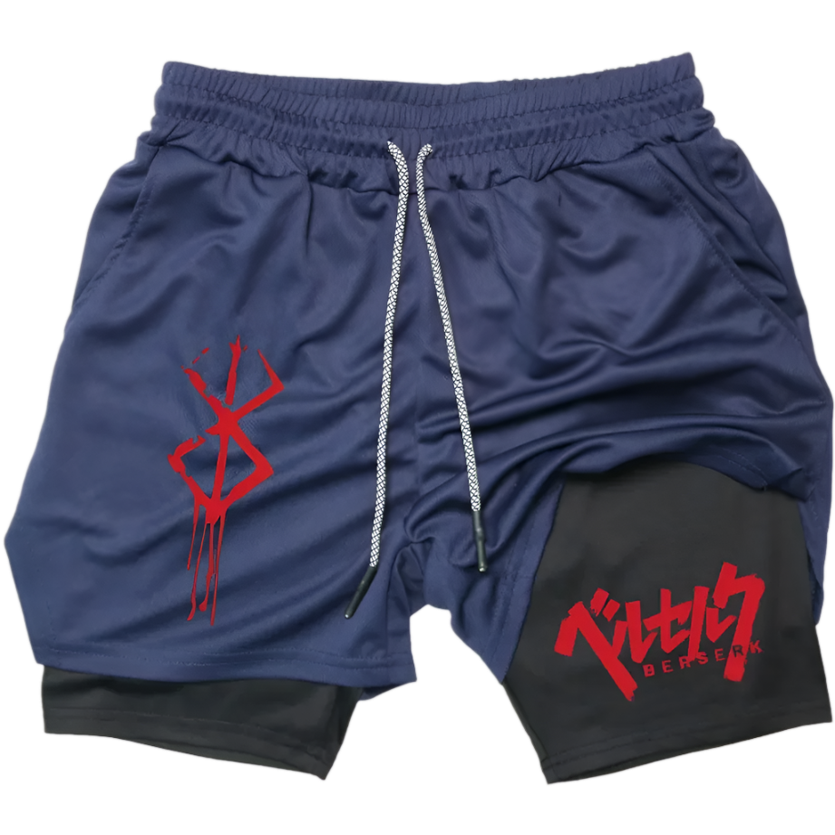Berserk 2 in 1 Gym Shorts
