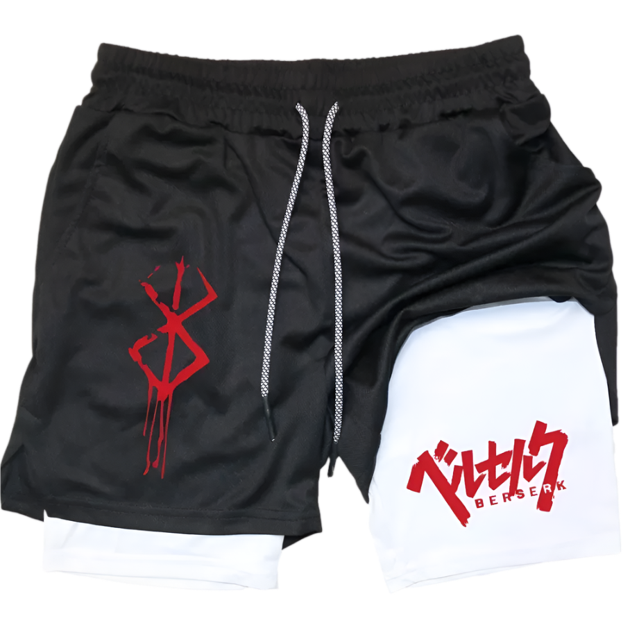 Berserk 2 in 1 Gym Shorts