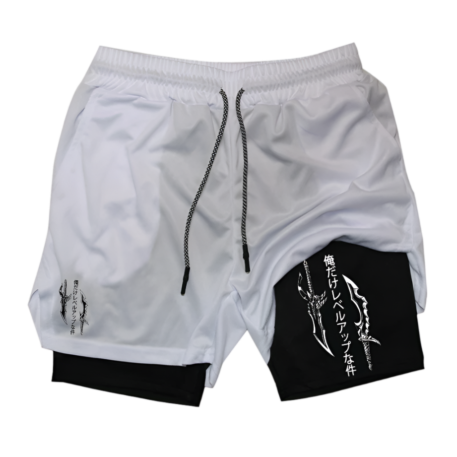 Demon Slayer 2 in 1 Gym Shorts