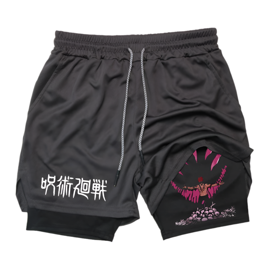 Sukuna 2 In 1 Gym Shorts