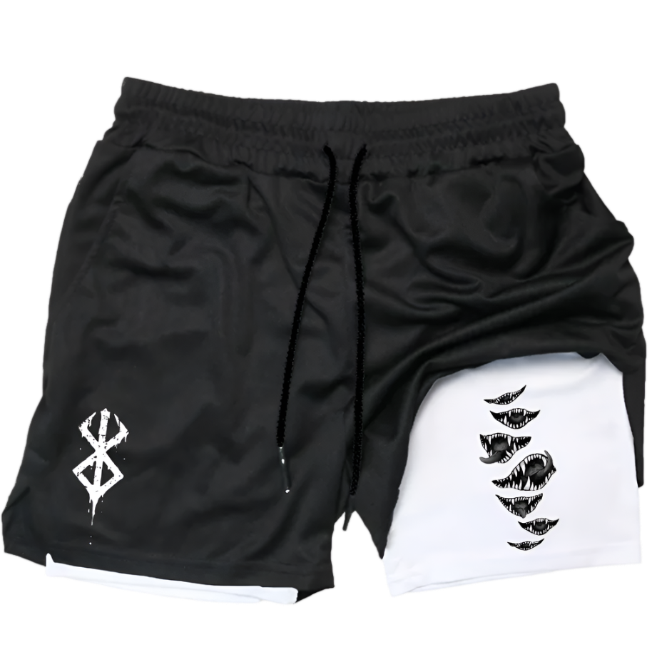 Berserk 2 in 1 Gym Shorts