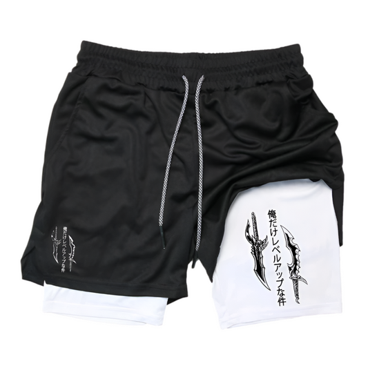 Demon Slayer 2 in 1 Gym Shorts