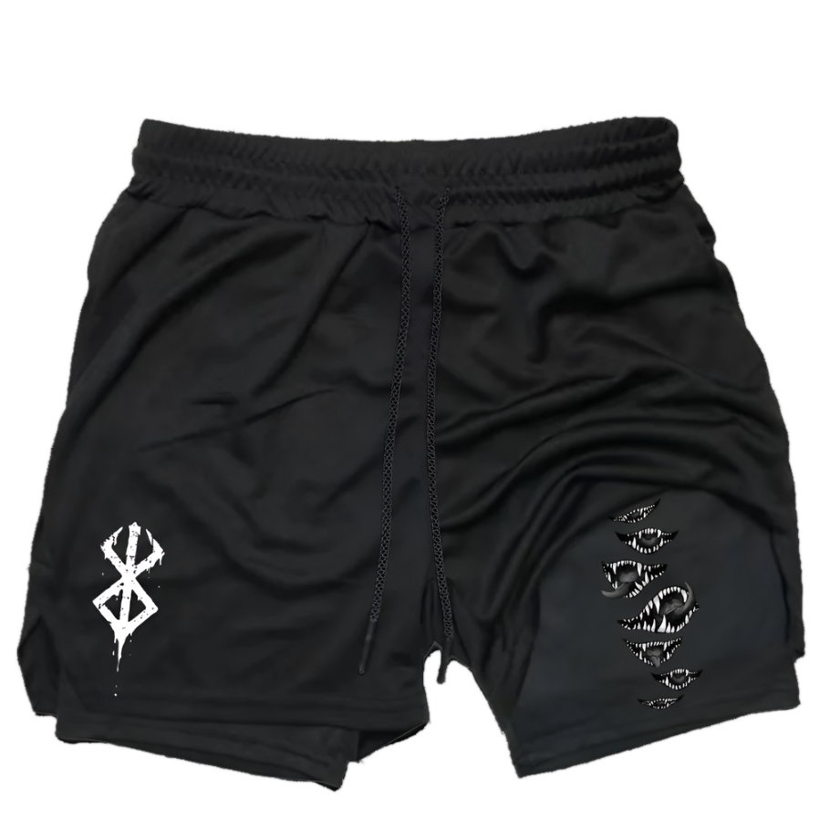 Berserk 2 in 1 Gym Shorts