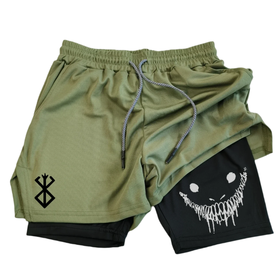 Berserk Brand Of Sacrifice 2 in 1 Gym Shorts