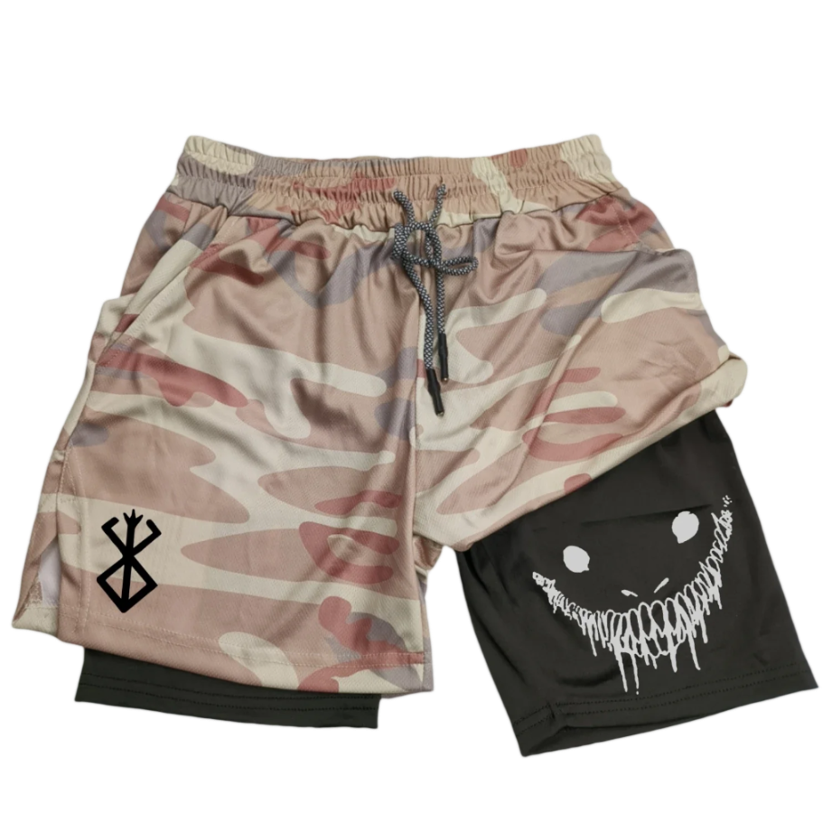 Berserk Brand Of Sacrifice 2 in 1 Gym Shorts