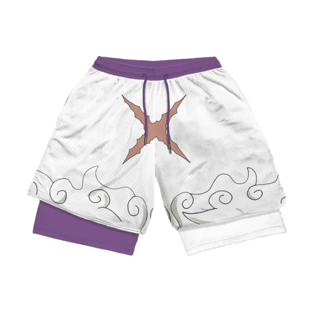 One Piece 2 in 1 Gym Shorts