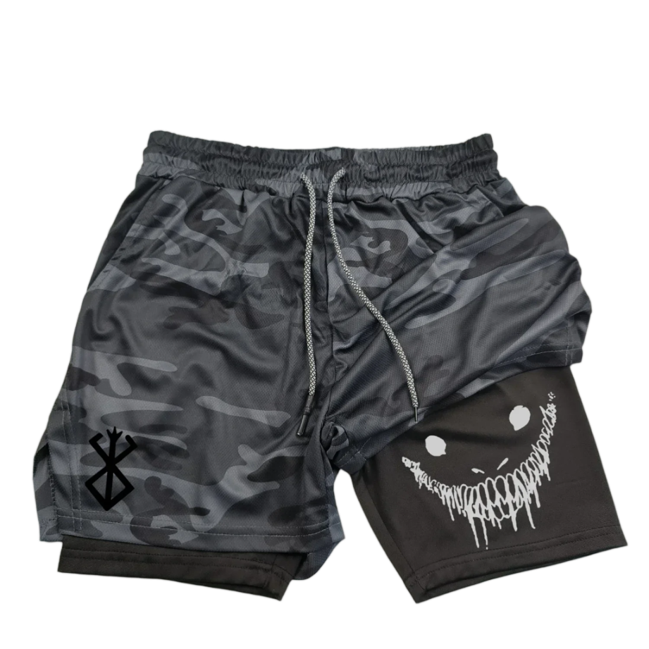 Berserk Brand Of Sacrifice 2 in 1 Gym Shorts