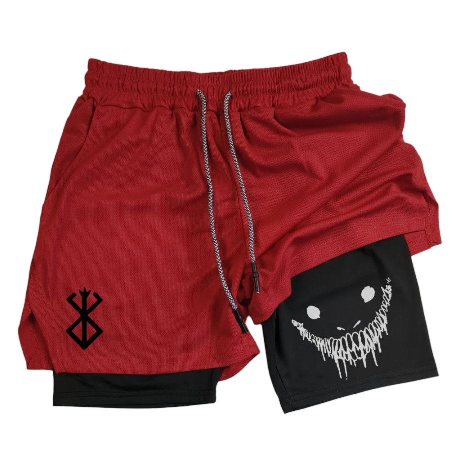 Berserk Brand Of Sacrifice 2 in 1 Gym Shorts