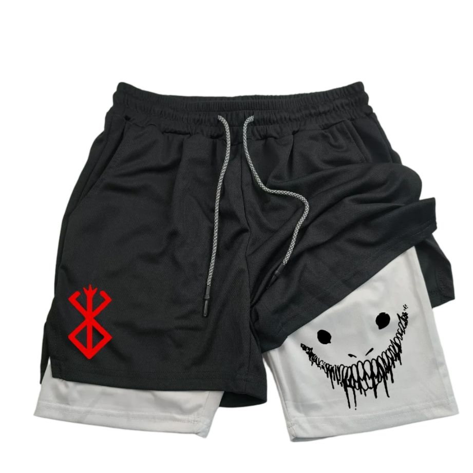 Berserk Brand Of Sacrifice 2 in 1 Gym Shorts