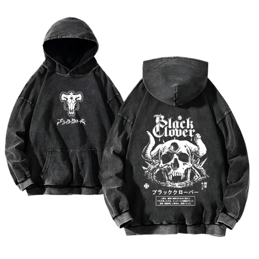 Black Clover Vintage Hoodies