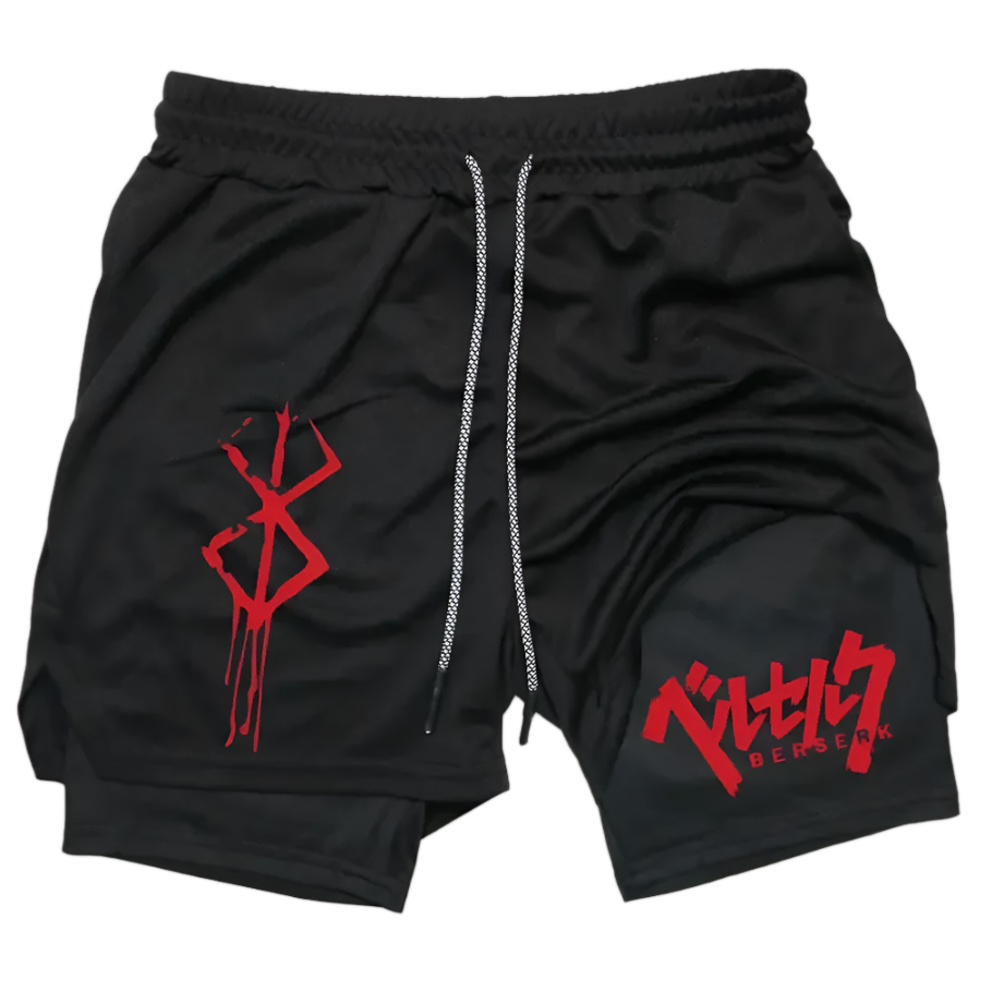 Berserk 2 in 1 Gym Shorts