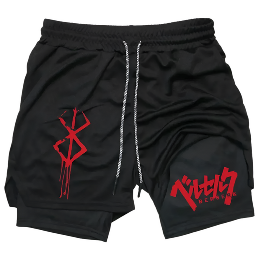 Berserk 2 in 1 Gym Shorts