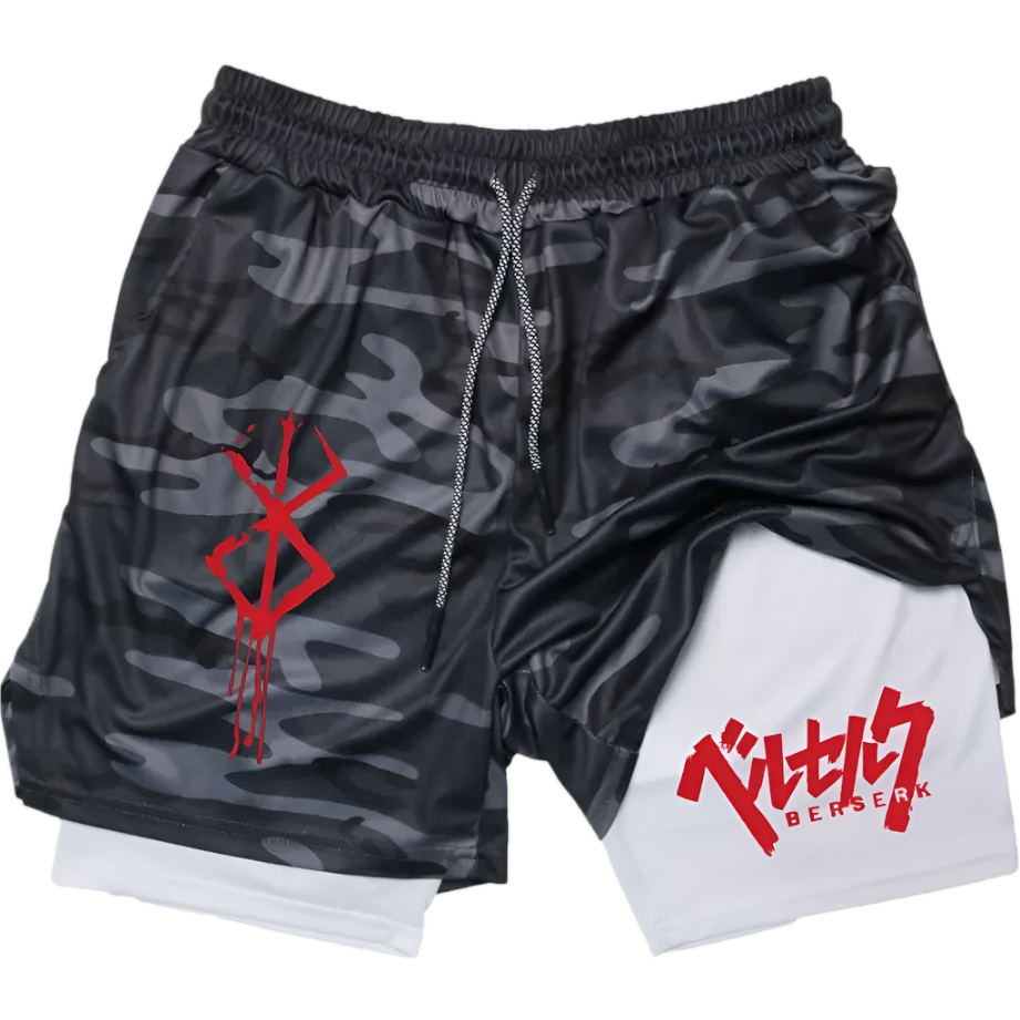 Berserk 2 in 1 Gym Shorts