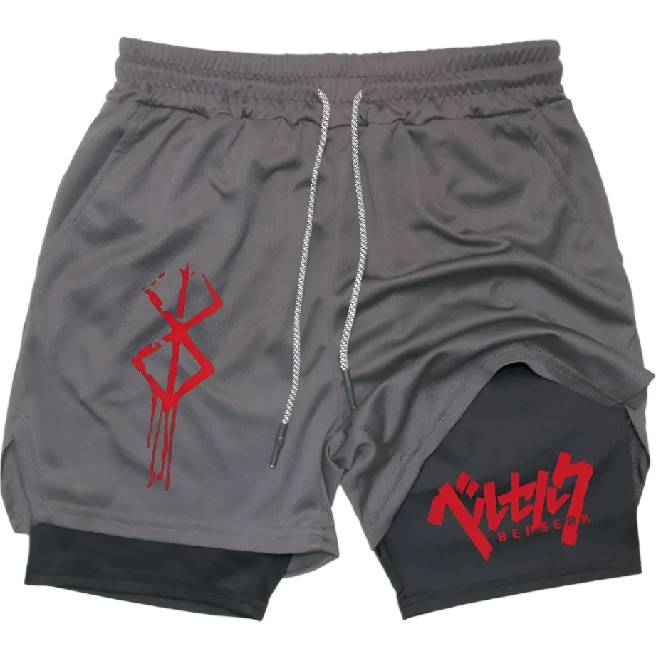 Berserk 2 in 1 Gym Shorts