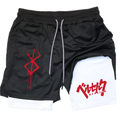 Berserk 2 in 1 Gym Shorts