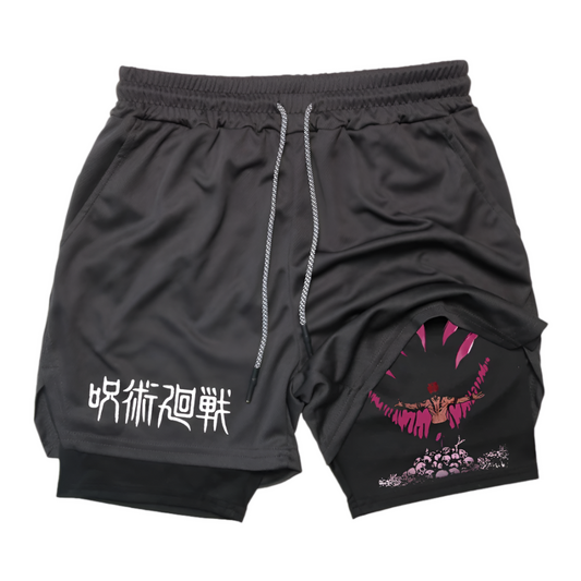 Sukuna 2 In 1 Gym Shorts