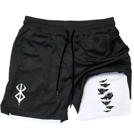 Berserk 2 in 1 Gym Shorts