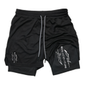 Demon Slayer 2 in 1 Gym Shorts