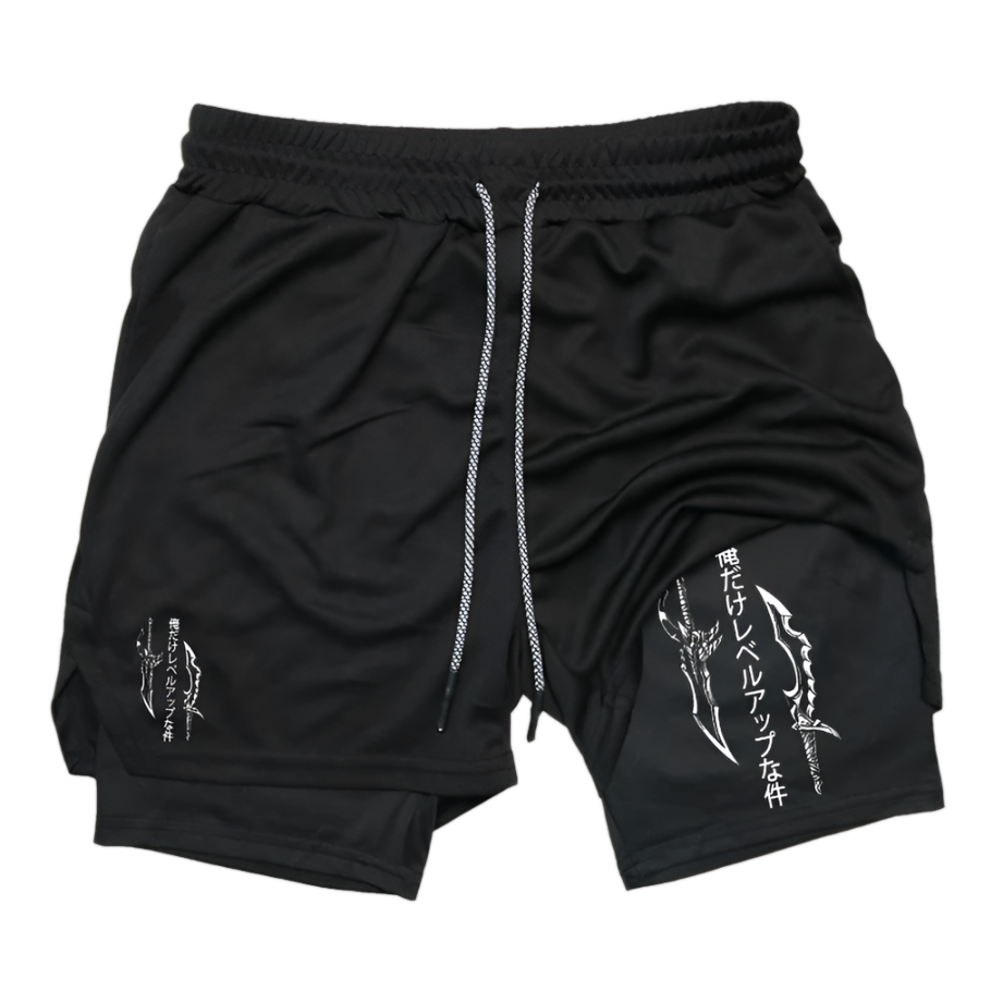Demon Slayer 2 in 1 Gym Shorts