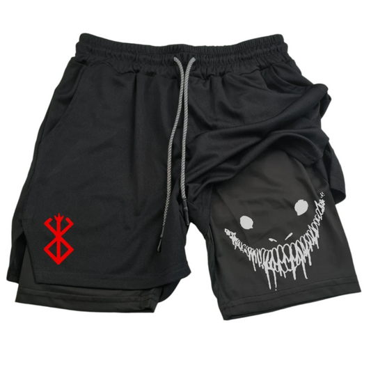 Berserk Brand Of Sacrifice 2 in 1 Gym Shorts